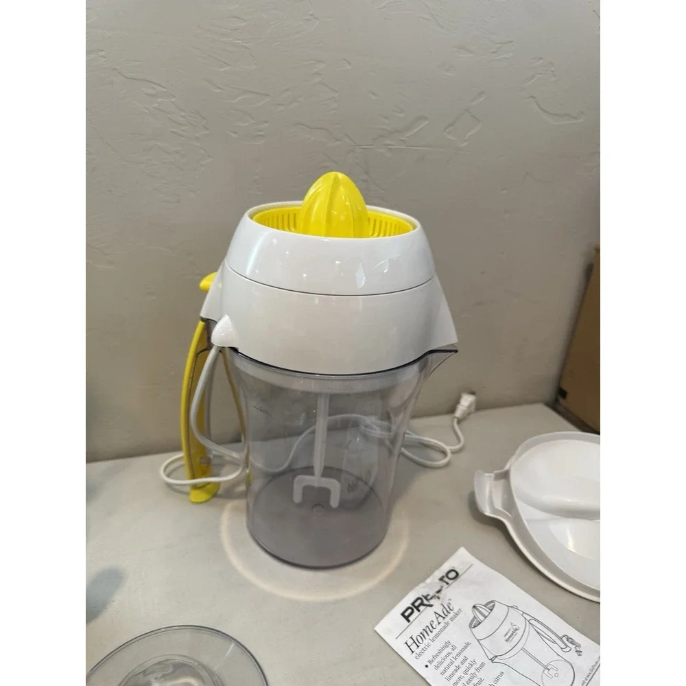 Presto HomeAde Electric Lemonade Maker Model 02621 Manual and Accessories No Box